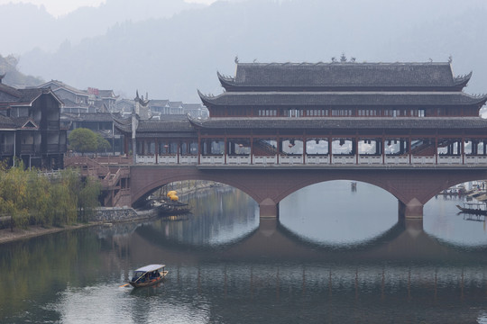 鳳凰古城 湘西 著名景點 冬天