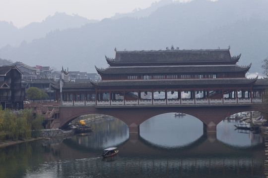 鳳凰古城 湘西 著名景點 冬天