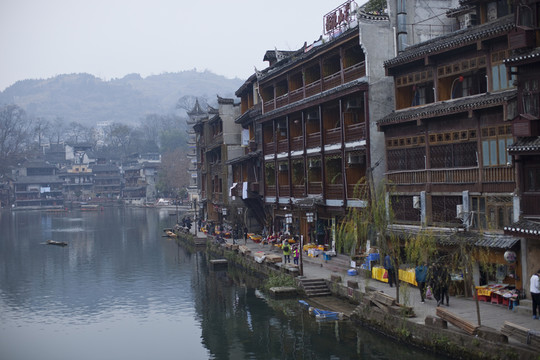 鳳凰古城 湘西 著名景點(diǎn) 冬天