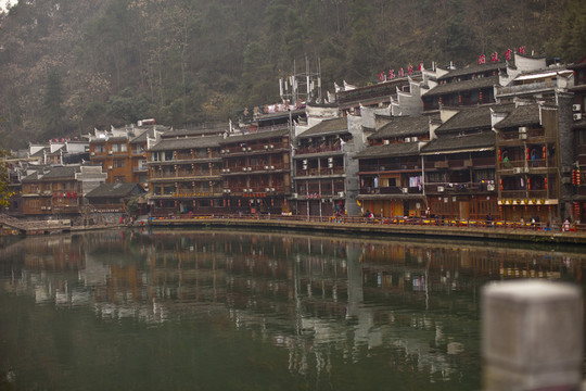 鳳凰古城 湘西 著名景點(diǎn) 冬天