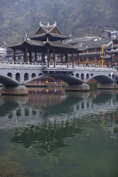 鳳凰古城 湘西 著名景點(diǎn) 冬天