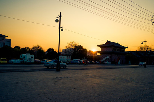 古城黃昏