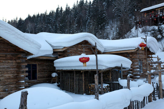 雪鄉(xiāng) 雙峰林場(chǎng) 中國(guó)雪鄉(xiāng) 雪景