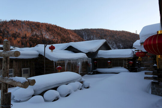 雪鄉(xiāng) 雙峰林場(chǎng) 雪景 白雪