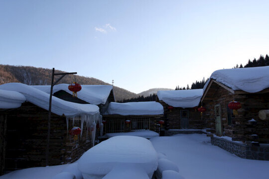 雪鄉(xiāng) 雙峰林場 雪景 白雪