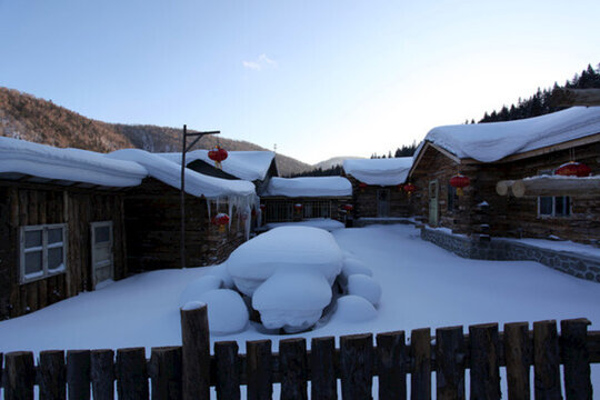 雪鄉(xiāng) 雙峰林場(chǎng) 雪景 白雪