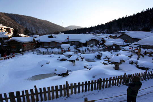 雪鄉(xiāng) 雙峰林場(chǎng) 雪景 白雪