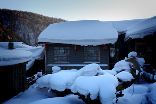 雪鄉(xiāng) 雙峰林場(chǎng) 雪景