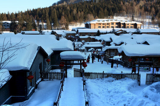 雪鄉(xiāng) 雙峰林場 雪景 白雪 鄉(xiāng)