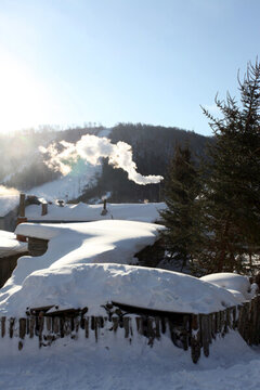 雪鄉(xiāng) 雙峰林場(chǎng) 雪景 白雪