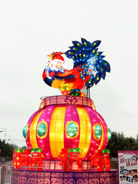 金雞報(bào)曉 花燈