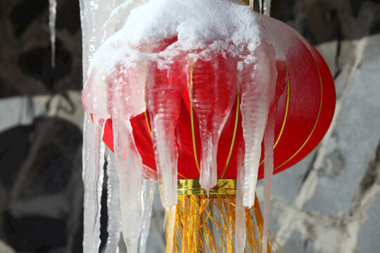 春節(jié) 冰溜子