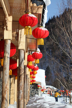 雪鄉(xiāng) 雙峰林場 春節(jié) 冰溜子