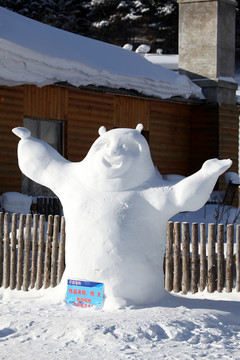 雪雕 雕塑 雪鄉(xiāng) 冰雪藝術(shù) 雪