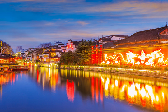 南京秦淮河夜景