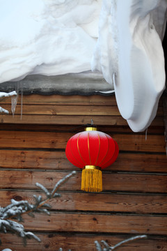 雪鄉(xiāng) 雙峰林場(chǎng) 春節(jié) 紅燈 燈