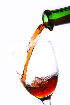 把紅葡萄酒