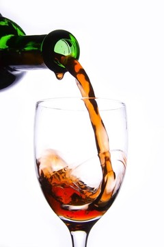 把紅葡萄酒