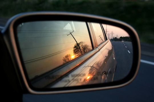 rearviewmirror日落