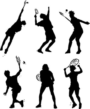 網(wǎng)球的插圖