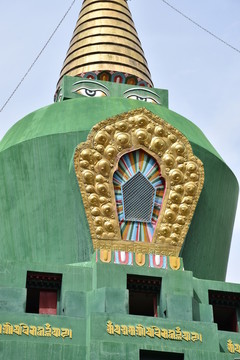 桑耶寺 綠色佛塔 四大天王塔