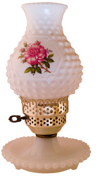 古董Floral Lamp