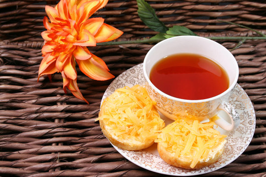 清晨的茶