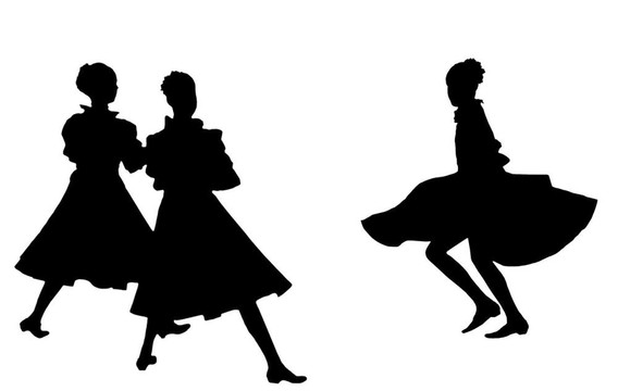 跳舞的女孩。