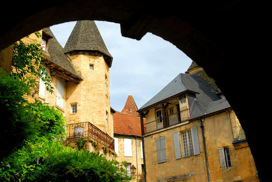 中世紀(jì)的sarlat；法國