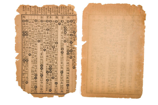 古董中國(guó)書(shū)頁(yè)