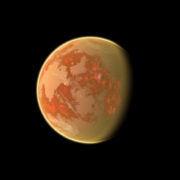 橙色的星球