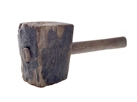 老Wood Hammer孤立