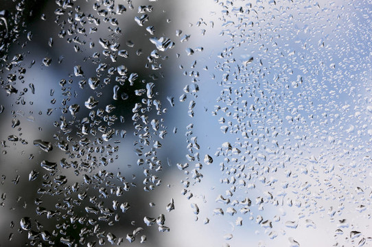窗戶上的雨滴