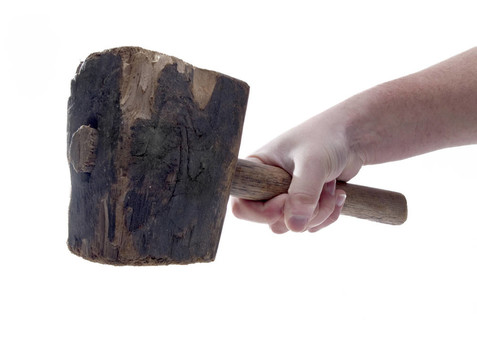老Wood Hammer孤立