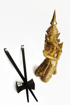 金色的佛和chopsti