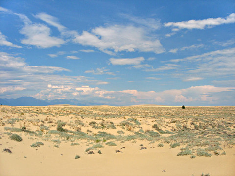 Chara Sands。沙漠景觀。