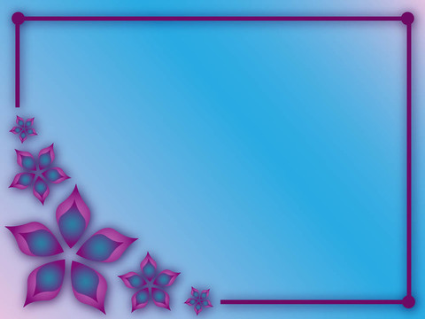 摘要花框