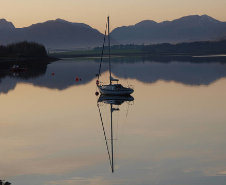日落Loch Linnhe