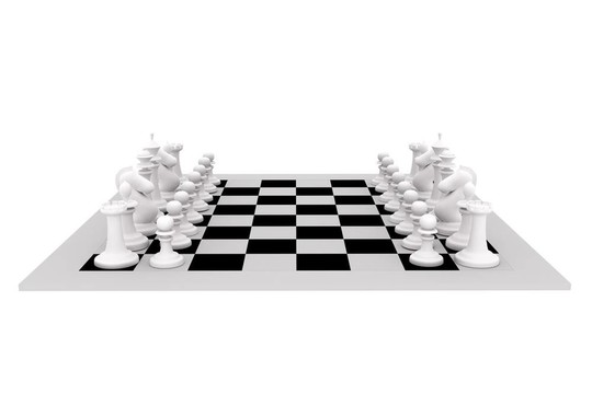 國際象棋的三維圖像