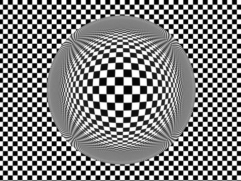 玻璃球在棋盤