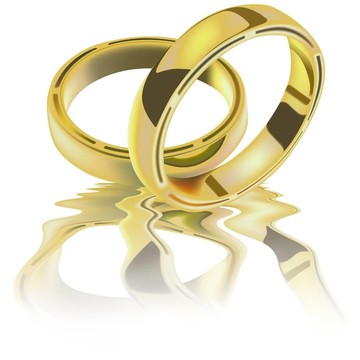 兩個結(jié)婚戒指