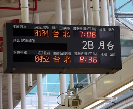 火車(chē)站電子布告板