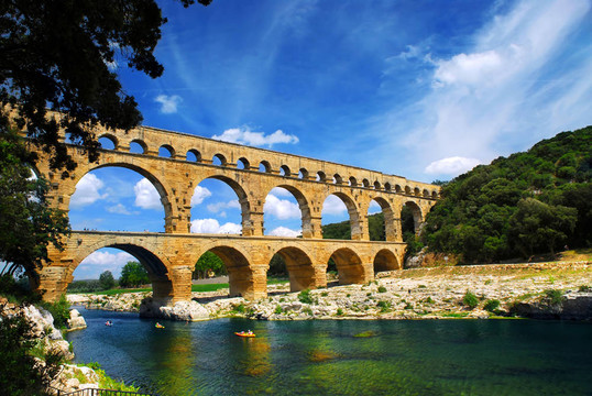 Pont du Gard在法國(guó)南部
