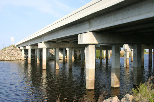 在河的橋