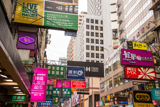 香港旺角街景