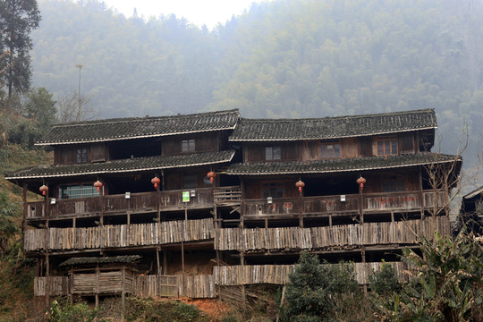 地筍苗寨 湘西 少數(shù)名族 山寨