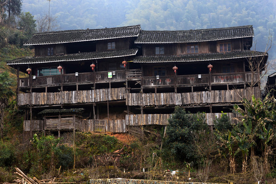 地筍苗寨 湘西 少數(shù)名族 山寨