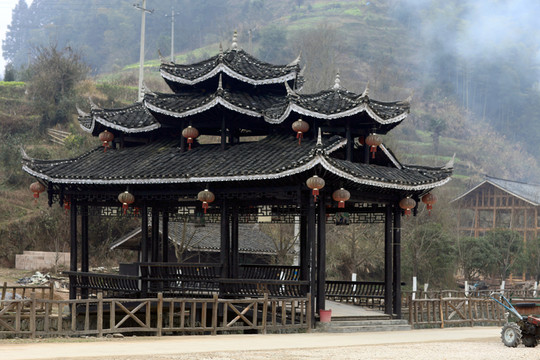 地筍苗寨 湘西 少數(shù)名族 山寨