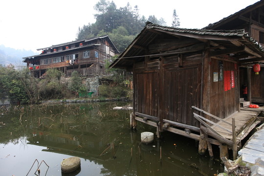地筍苗寨 湘西 少數(shù)名族 山寨