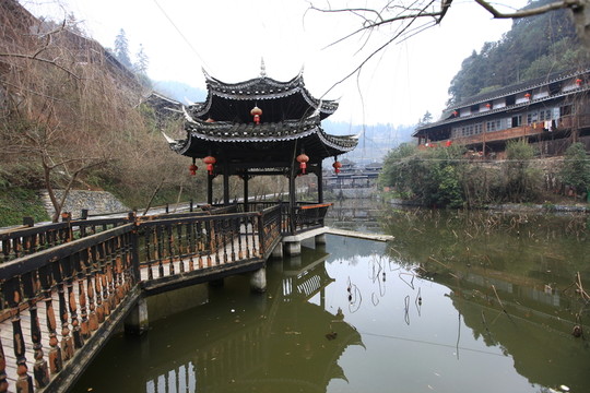 地筍苗寨 湘西 少數(shù)名族 山寨